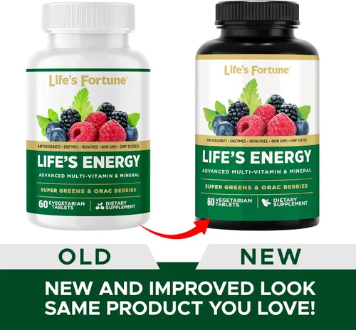 Vista 6 de Life's Energy Advanced - Multivitamínico diario avanzado para hombres y mujeres, suplemento energético y de apoyo inmunológico con súper verdes
