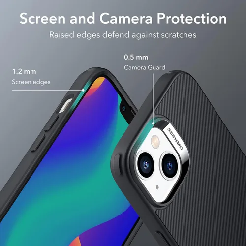 Vista 6 de ESR Funda con Soporte Metálico Compatible con Funda para iPhone 14 y Funda para iPhone 13, 3 Modos de Soporte, Protección contra Caídas de Grado