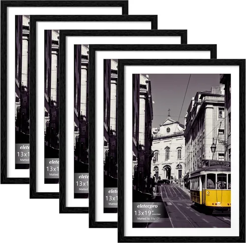 Vista 36 de eletecpro Juego de 5 marcos de fotos de 8 x 10 pulgadas, collage de fotos, decoración de pared, fotos de 5 x 7 con paspartú o de 8 x 10 pulgadas sin