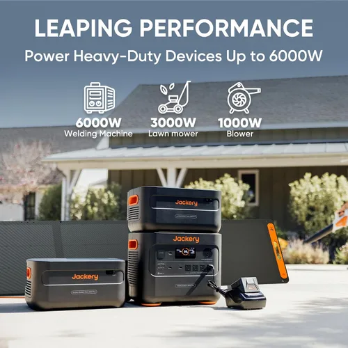 Vista 4 de Jackery Estación de energía portátil Explorer 2000 Plus, generador solar de 2042 Wh, compatible con panel solar para caravanas al aire libre