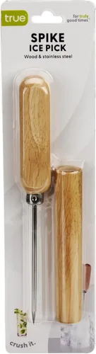 Vista 8 de True Spike - Herramienta de acero inoxidable con tapa y mango de madera para cócteles, restaurantes, bares, camping, accesorios de bar en casa, 8.5
