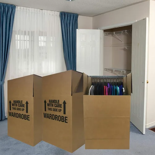 Vista 7 de UBOXES Space Savers - Cajas de mudanza para armario con colgador, 20 x 20 x 34 pulgadas (paquete de 3)