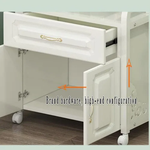 Vista 4 de MAHFEI Gabinete de almacenamiento para estaciones de peluquería, armario de almacenamiento de peluquería, armario de belleza, equipo de spa