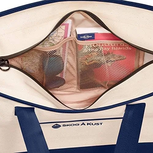 Vista 6 de Skog Å Kust ToteSak - Bolsa de playa impermeable con cremallera hermética