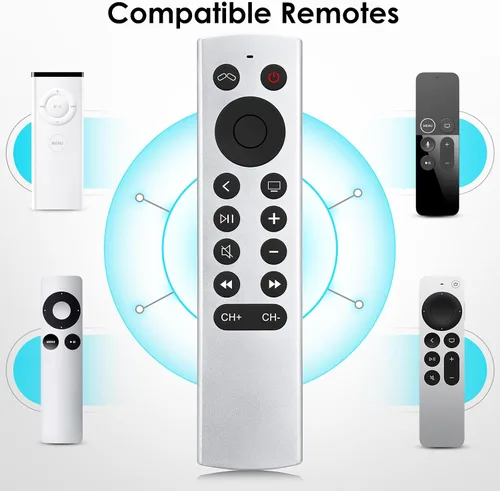 Vista 5 de Repuesto para Apple TV Remoto, Control Remoto para Apple TV 4K/HD (sin voz y Siri)