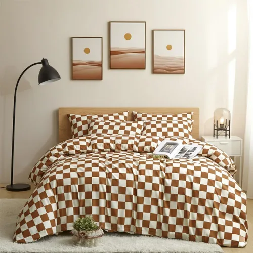 Vista 25 de Juego de edredón verde oliva, tamaño individual, color verde oscuro, juego de ropa de cama militar, suave y transpirable, ropa de cama minimalista