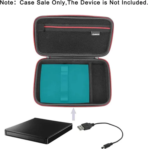 Vista 2 de RLSOCO Funda para lector de grabador de disco externo de CD/DVD, compatible con LG, Dell, ASUS, Verbatim, HP, Aelrsoch, Hitachi LG y más Drive