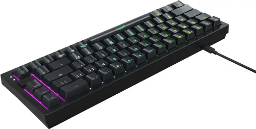 Vista 7 de Xtrfy Teclado compacto para juegos K5 RGB con cable Diseño de EE. UU. (negro)