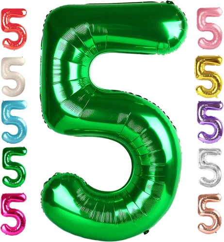 Vista 8 de Globos del números 0 de 40 pulgadas para formar los números 10, 20, 30, 40, 50, 60, 70, 80, 90, 100, para decoración de cumpleaños, bodas, eventos