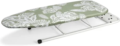 Vista 12 de Duwee Tabla de planchar de mesa de 12 x 32 pulgadas con soporte de plancha, pequeña tabla de planchar con cubierta resistente al calor, acolchado