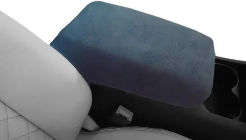 Vista 4 de Fabricado en Estados Unidos diseñado para Nissan Altima 2019-2023 Protector de cubierta de consola central de forro polar para reposabrazos Negro