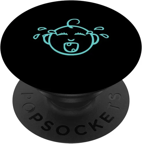 Vista 6 de Divertido y lindo bebé llorando - PopSockets MagSafe PopGrip para iPhone