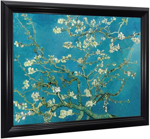 Vista 12 de Vincent Van Gogh - Arte de pared enmarcado con diseño de flores de almendra, maravilloso para exhibir en la cocina, el baño o la decoración