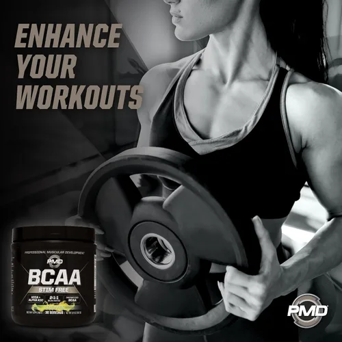 Vista 6 de PMD Sports BCAA - Aminoácidos sin estimulación – Mejor rendimiento de entrenamiento, recuperación mejorada, energía diaria, constructor muscular