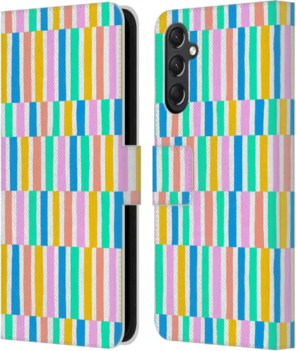 Vista 283 de Head Case Designs Officially Licensed Ninola Brushstrokes Multi Colorful Leather Wallet Case Compatible with Samsung Galaxy A07 4G