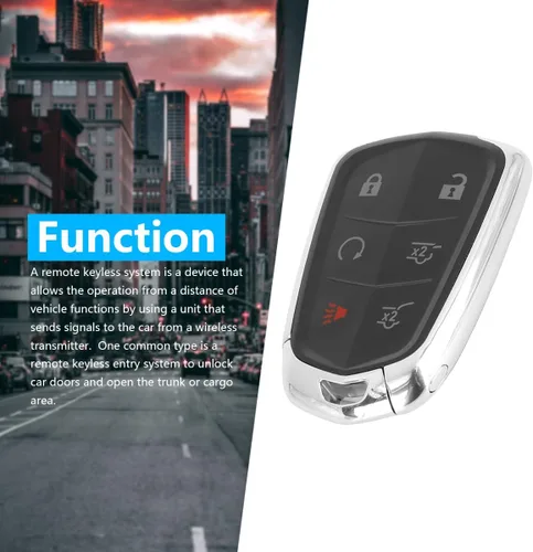 Vista 3 de HYQ2AB - Llavero remoto de entrada sin llave de 315 Mhz con 6 botones para Cadillac Escalade 2015-2019 Reemplazar 13580812 13544036 13510242 13598511
