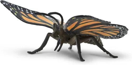 Vista 3 de Safari Ltd. Figura de mariposa monarca, figura realista de insectos de 4.5 pulgadas, juguete educativo para niños, niñas y niños a partir de 3 años
