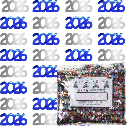 Vista 77 de Confetti Year 2023 Blue Royal, Orange Combo - 2 bolsas de media onza (1 oz)