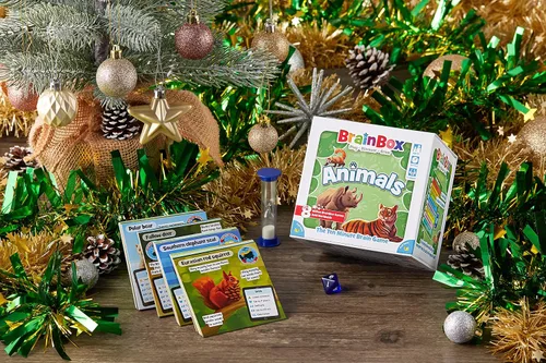 Vista 10 de BrainBox - Juego de cartas de animales – Memoria y observación, 55 tarjetas de escenas detalladas, trivia familiar para niños y adultos, a partir