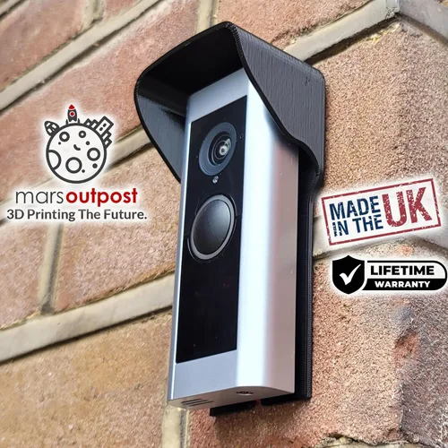 Vista 5 de Funda compatible con timbre de video RingPro y Pro2 Protección de cámara contra la luz de lluvia Delgado y fuerte