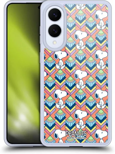 Vista 255 de Head Case Designs Snoopy Deco Dreams - Funda de gel con licencia oficial de Peanuts Blue Pattern [protección de grado militar] compatible con Google