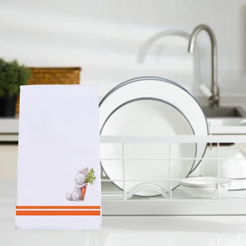 Vista 4 de Toallas de cocina de Pascua, toallas de mano de Pascua, toallas de cocina de Pascua de 16 x 24 pulgadas, decoración de Pascua, paños de secado ultra