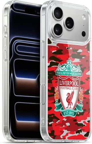 Vista 223 de Head Case Designs Funda de gel con licencia oficial del Liverpool Football Club Away Colourways Crest Camou [protección de grado militar] compatible