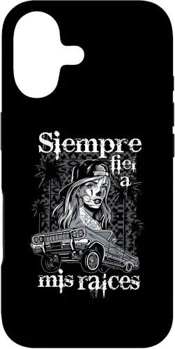 Vista 32 de iPhone 16 Chicana Style Lowrider Ropa Mujeres Mexicano-Americana Latina Case