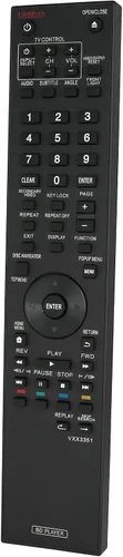 Vista 3 de Mando a distancia de repuesto compatible con Pioneer BDP-140 BDP-160 BDP-320 BDP-4110 BDP-41FD BDP-450 Blu-Ray DVD Disc Player sub VXX3379 VXX3385