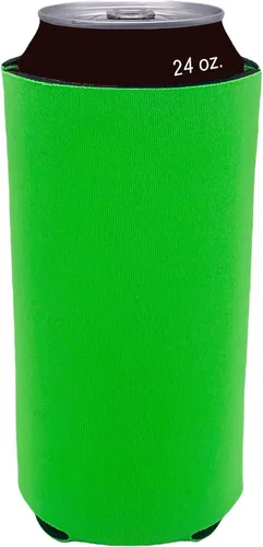 Vista 17 de Espuma en blanco plegable de 24 oz. Can Coolie (variedad, paquete de 6)