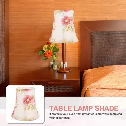 Vista 3 de Baluue Lámpara de mesa de tela cubierta de luz para lámpara de escritorio E27 reemplazo de piso de cabecera 5.90 pulgadas diseño simple fácil