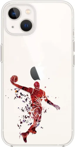 Vista 9 de Blingy's Funda para iPhone 14, bonito patrón de cerezas, estilo tropical, diseño tropical, funda protectora transparente de TPU suave de 6.1 Cerezas