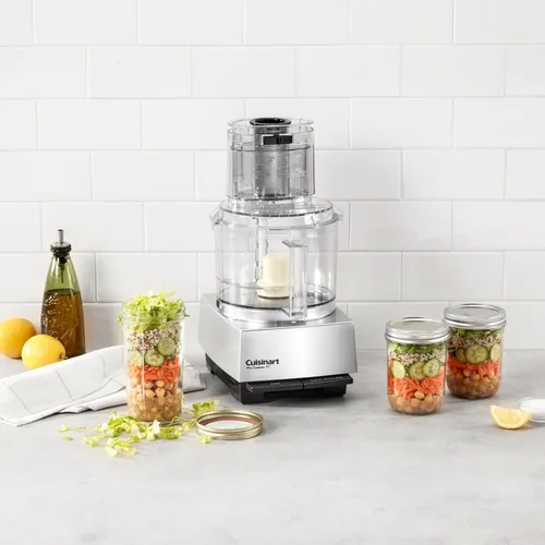 Vista 3 de Cuisinart Procesador de alimentos, Pro Custom de 11 tazas, cromo cepillado, DLC-8SBCYP1