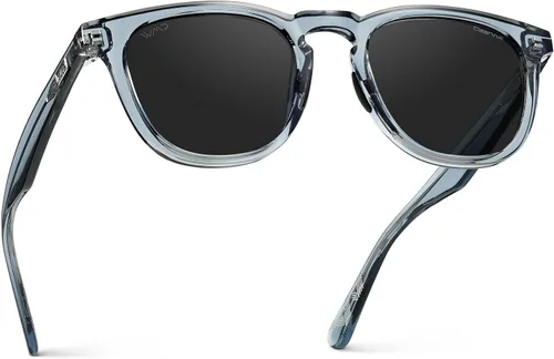 Vista 10 de WearMe Pro WMP Eyewear - Gafas de sol polarizadas deportivas y de golf para hombre: montura redonda, lentes antirreflejos, almohadillas
