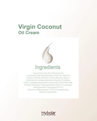 Vista 9 de Crema facial de aceite de coco virgen, hidratante diario natural para piel seca y sensible, hidratación profunda, calmante y fortalecimiento