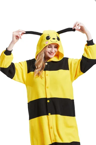 Vista 5 de Magicalani Unisex Adult Animal Onesie Pajamas, Women's and Men's Anime Cosplay Sleepwear, One Piece Halloween Costume