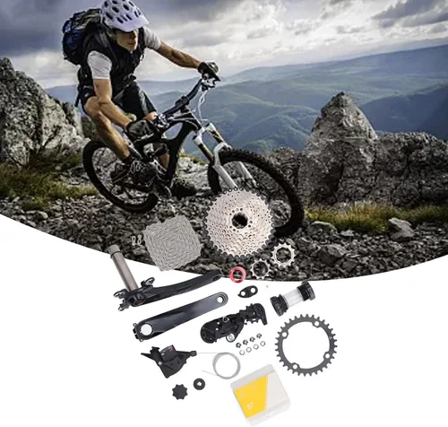 Vista 2 de Airshi Casete de velocidad de bicicleta, 11 a 40T Drop Gear Design 9 Speed Groupset para refit