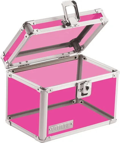 Vista 12 de Vaultz VZ01169 Archivador con candado para tarjetas de índice con tapa abatible - Capacidad para 350 tarjetas de 7,6 x 12,7 cm, color negro