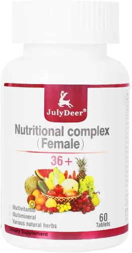 Vista 10 de JulyDeer Multivitamínico para mujeres 60 tabletas completas multiminerales 2 botellas.