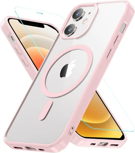 Vista 10 de Fin2feel Funda magnética para iPhone 11, con protector de pantalla de vidrio templado, [compatible con MagSafe], protección militar contra caídas a