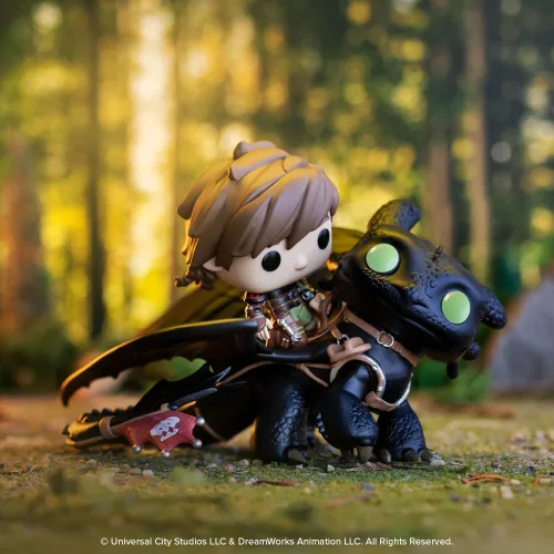 Vista 3 de Funko POP! Rides Deluxe: How to Train Your Dragon - Hiccup with Toothless