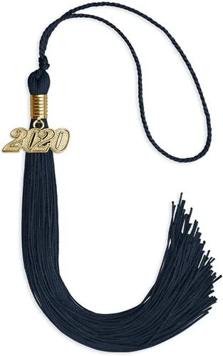 Vista 34 de Endea Graduation - Borla de un solo color con fecha dorada (Oro Antiguo, 2020)