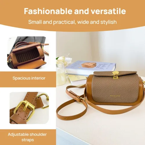 Vista 4 de Mini bolso cuadrado de las señoras bolso de moda bolso bandolera de cuero para mujer