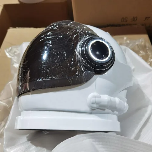 Vista 3 de Casco de astronauta aeroespacial Futuro Ciencia Ficción Cosplay