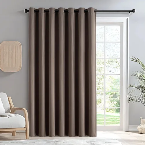 Vista 49 de IGEMAEVE Cortinas opacas para dormitorio con ojales, beige, 52 pulgadas
