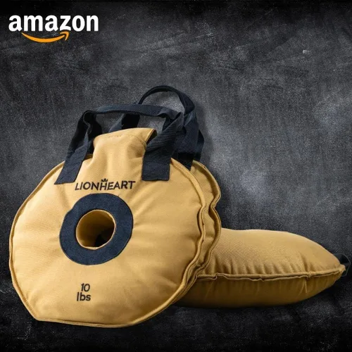 Vista 2 de Lionheart Sand Bag Weight Plates Set Sandbags for Working Out Home Gym Bumper Plates Travel-Friendly Sandbag for Fitness & Weight Training