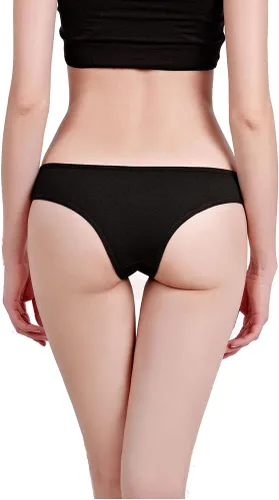 Vista 3 de Nightaste Bragas Tanga de algodón suave para mujer, paquete de 5, ropa interior deportiva transpirable y atrevida