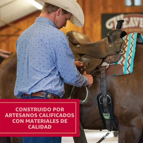 Vista 5 de Weaver Equine Weaver Leather Smart - Cincha de caballo con forro de fieltro, hebilla de acero inoxidable enrollada, circunferencia de caballo Negro