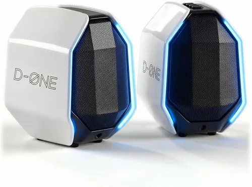 Vista 8 de Altavoces de computadora para PC de escritorio, altavoces de PC para juegos para escritorio - USB-C, Bluetooth 5.3, AUX de 0.138 in, audio externo