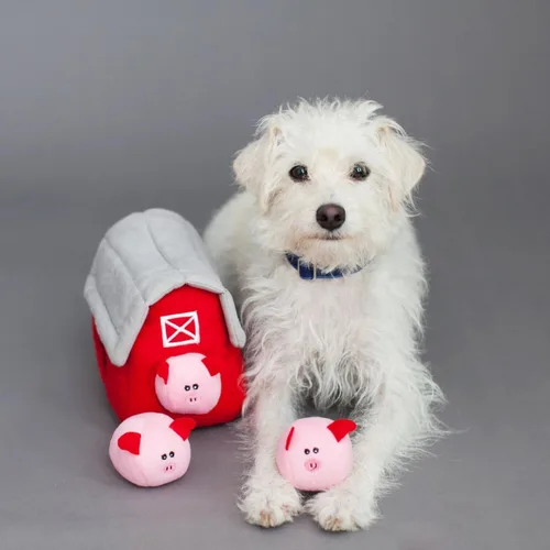 Vista 4 de ZippyPaws juguete de peluche para perro Burrow Squeaky Hide and Seek